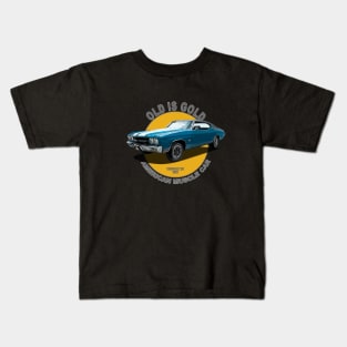 Chevelle SS American Muscle Car 60s 70s Old is Gold Kids T-Shirt